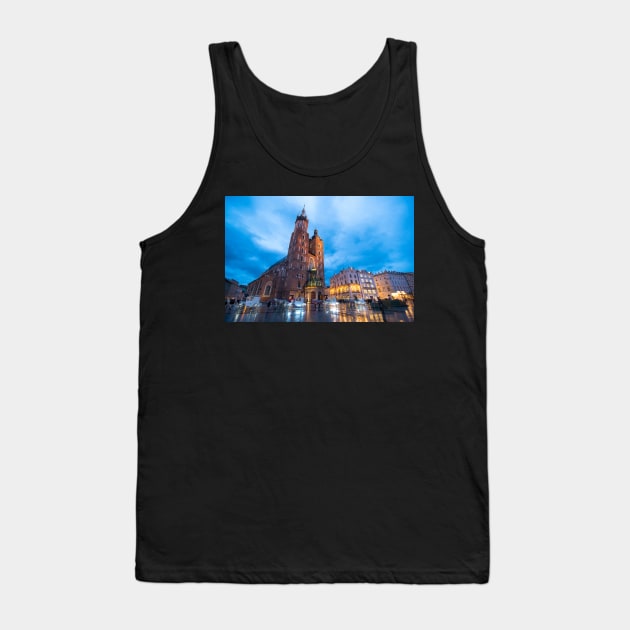 St Mary's Basilica (Mariacki Church) in Krakow, Poland Tank Top by mitzobs